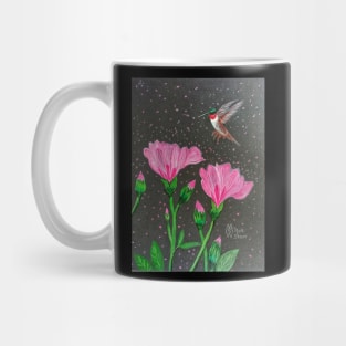 Red Throated Hummingbird in the Azalea Flowers Mug